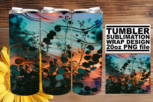 Old-fashioned Blossom Delight: Vintage Tumbler Design Sublimation afrosvg 