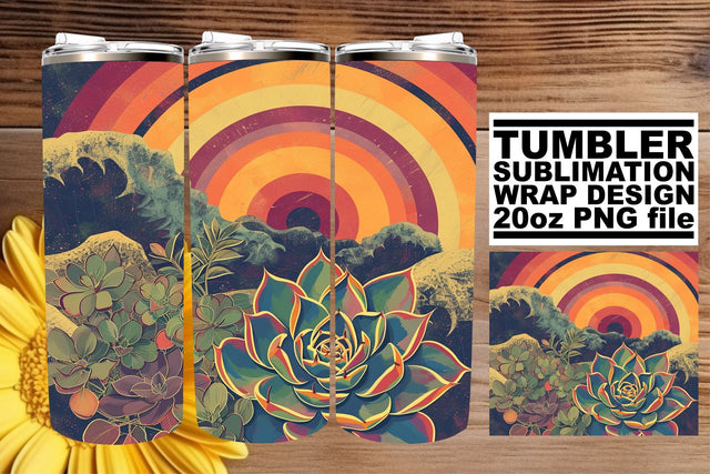 Old-fashioned Blossom Symphony: Vintage Tumbler Design Sublimation afrosvg 