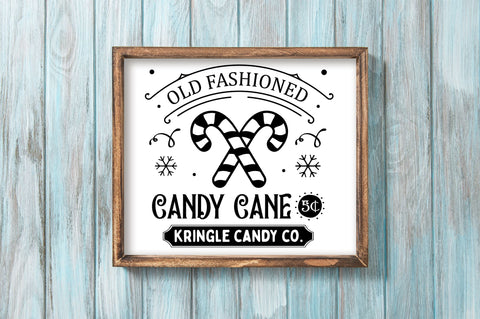 Old fashioned candy cane 5c kringle SVG Design SVG Regulrcrative 