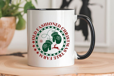 Old fashioned christmas tree farm SVG Angelina750 