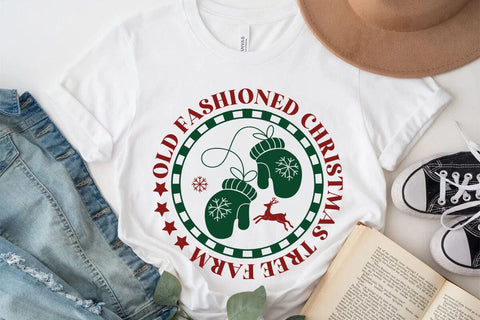 Old fashioned christmas tree farm SVG Angelina750 