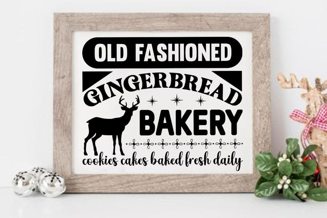 Old fashioned gingerbread bakery cookies cakes baked fresh daily SVG Angelina750 