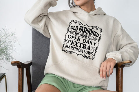 Old fashioned hot chocolate open daily extra marshmallows SVG Angelina750 