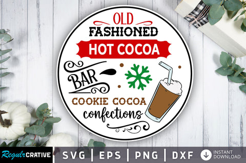 Old fashioned hot cocoa bar cookie SVG Design SVG Regulrcrative 