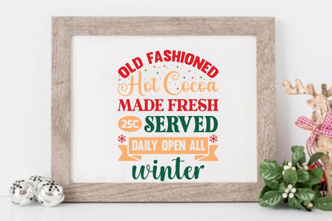 Old fashioned hot cocoa made fresh 25c served daily open all winter SVG Angelina750 