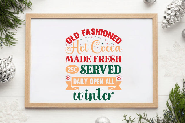 Old fashioned hot cocoa made fresh 25c served daily open all winter SVG Angelina750 