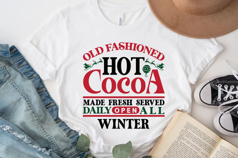 Old Fashioned Hot Cocoa Made Fresh Served Daily Open All Winter SVG Angelina750 