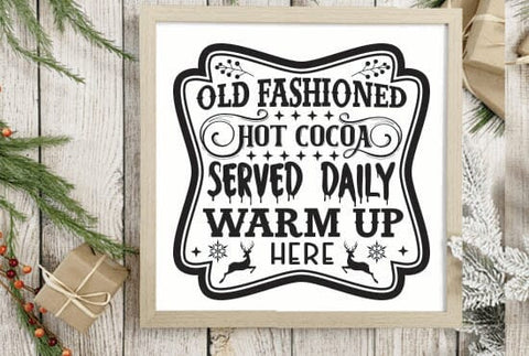 Old fashioned hot cocoa served daily warm up here SVG Angelina750 