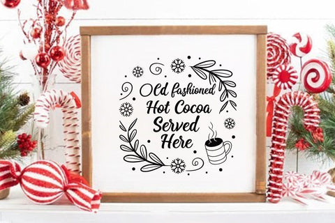 Old fashioned hot cocoa served here SVG Angelina750 