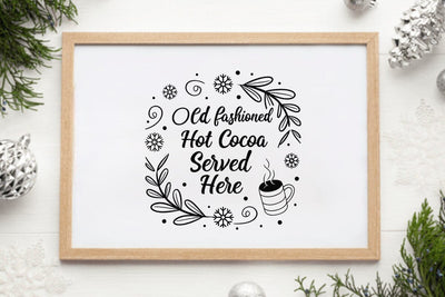 Old fashioned hot cocoa served here SVG Angelina750 