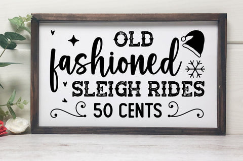 Old fashioned sleigh rides 50 cents SVG Design SVG Regulrcrative 