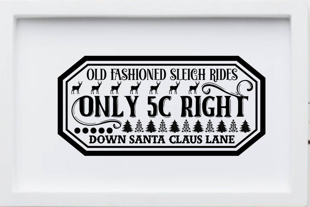 Old fashioned sleigh rides 5c - So Fontsy