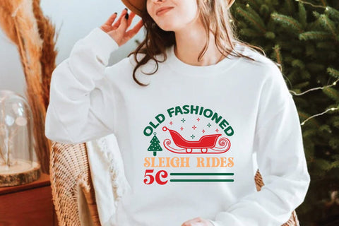Old fashioned sleigh rides 5c SVG Angelina750 