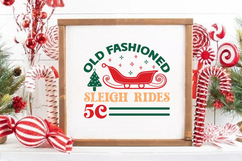 Old fashioned sleigh rides 5c SVG Angelina750 