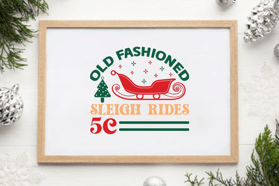Old fashioned sleigh rides 5c SVG Angelina750 