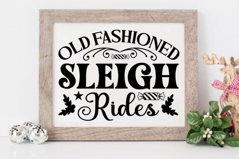 Old fashioned sleigh rides SVG Angelina750 