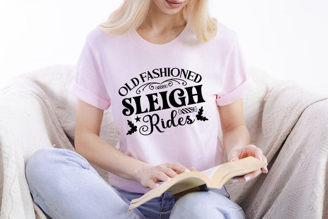 Old fashioned sleigh rides SVG Angelina750 