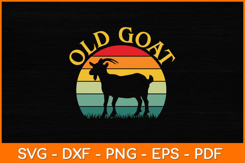 Old Goat Vintage Retro Svg Design SVG artprintfile 