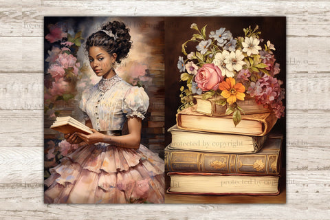 Old Library Junk Journal Kit | Victorian Ephemera SVG GlamArtZhanna 