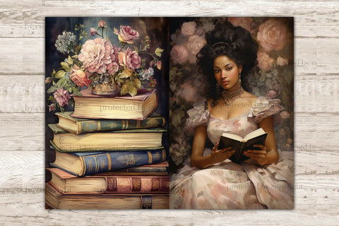 Old Library Junk Journal Kit | Victorian Ephemera SVG GlamArtZhanna 