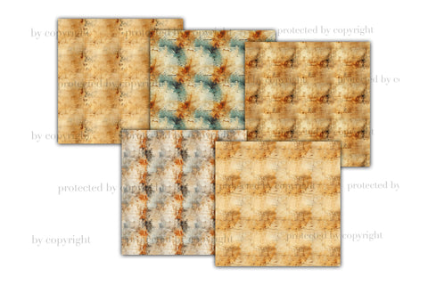 Old Paper Backgrounds | Vintage Paper Textures Bundle Digital Pattern GlamArtZhanna 