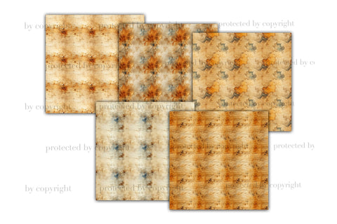 Old Paper Backgrounds | Vintage Stained Digital Paper Digital Pattern GlamArtZhanna 