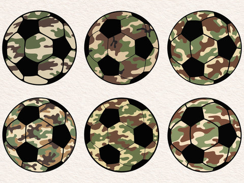 Old School Camo Soccer Svg, Camouflage Svg SVG DesignDestine 