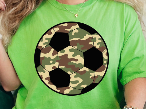 Old School Camo Soccer Svg, Camouflage Svg SVG DesignDestine 