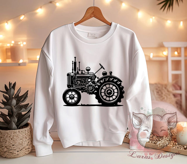 Old Tractor, Tractor PNG, Farm Equipment, Vintage Tractor, Tractor Sublimation, Digital Download, Rustic Decor, Farm Life Art Sublimation Lara' s Designs 