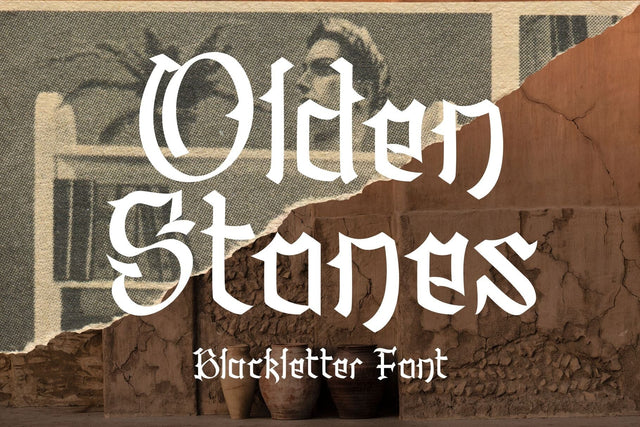 Olden Stones Font Afandi Studio 