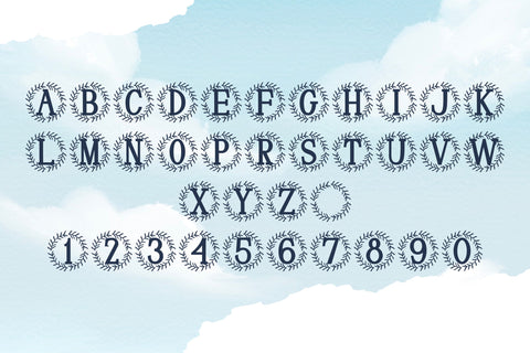 Olensia Monogram Font Dm Letter Studio 