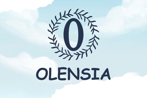 Olensia Monogram Font Dm Letter Studio 