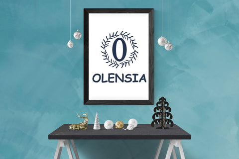 Olensia Monogram Font Dm Letter Studio 