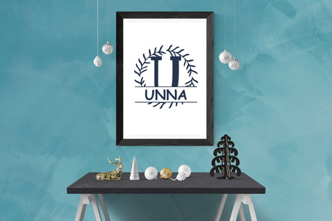 Olensia Split Monogram Font Dm Letter Studio 
