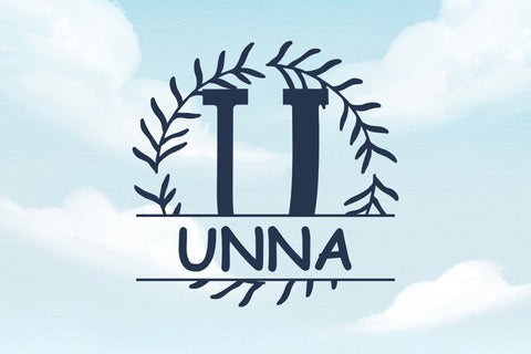 Olensia Split Monogram Font Dm Letter Studio 