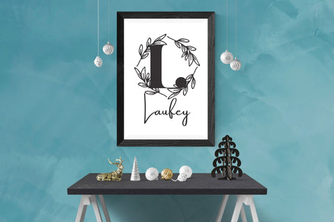 Olivara Monogram Font Dm Letter Studio 