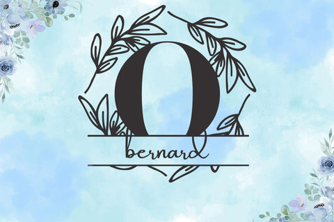 Olivara Split Monogram Font Dm Letter Studio 