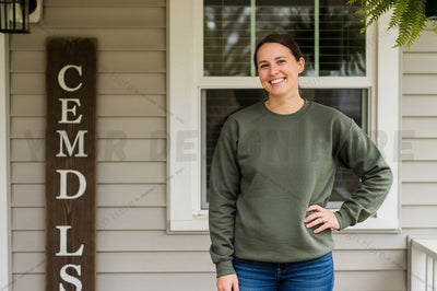 Olive green long sleeve t-shirt mockup design Mock Up Photo Designangry 