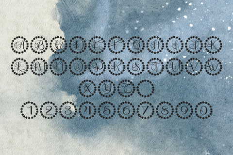 Olivenza Monogram Font Dm Letter Studio 