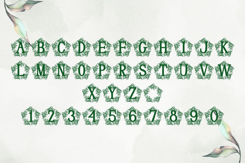 Oliveora Monogram Font Dm Letter Studio 