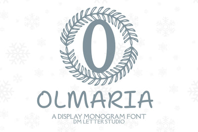 Olmaria Monogram Font Dm Letter Studio 