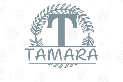 Olmaria Split Monogram Font Dm Letter Studio 