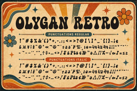 Olygan Retro Font Prasetya Letter 