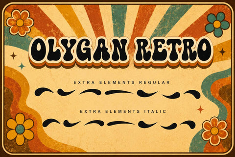 Olygan Retro Font Prasetya Letter 