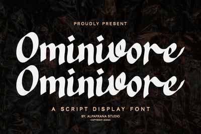 Omnivore - Display Font Alpaprana Studio 