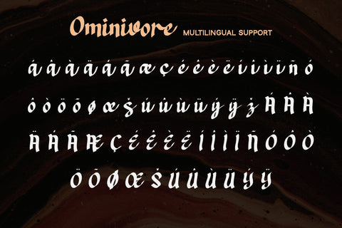 Omnivore - Display Font Alpaprana Studio 
