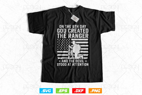 On 8th Day God Created Army Ranger Veteran Svg Png, Army Veteran Svg, Army Svg, Military Svg, American Patriotic Gifts For 4th Of July Svg SVG DesignDestine 