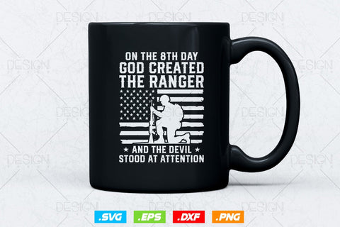 On 8th Day God Created Army Ranger Veteran Svg Png, Army Veteran Svg, Army Svg, Military Svg, American Patriotic Gifts For 4th Of July Svg SVG DesignDestine 