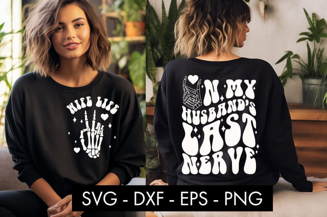 On My Husband's Last Nerve Funny SVG SVG Freeling Design House 