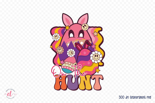 On the Hunt | Groovy Easter Sublimation Sublimation CraftLabSVG 